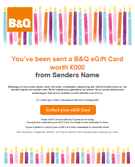 B&Q eGift Card - Choose Product